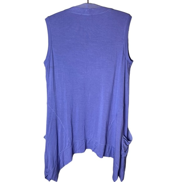 LOGO Lori Goldstein Women’s Open Front Cardigan Vest Size Small - Picture 6 of 6